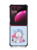 BTS BT21 Blue Texture Motorola Moto Razr Plus 2023 , Moto Razr+ 2023 Case