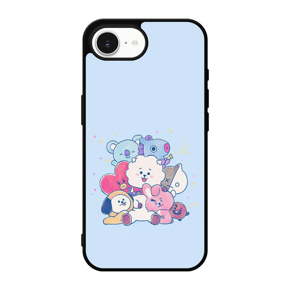 BTS BT21 Blue Texture iPhone 17e Case