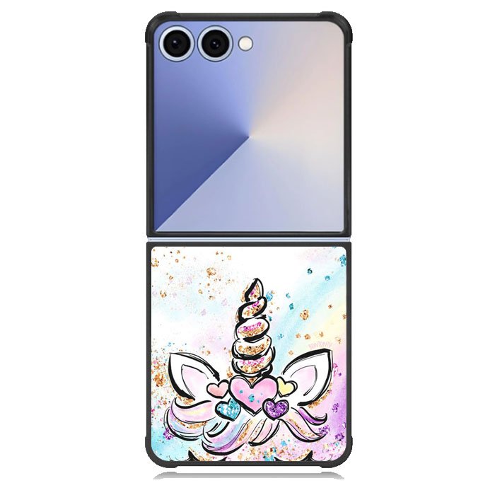 Cute Unicorn Sparkling Samsung Galaxy Z Flip 7 Case DC0419