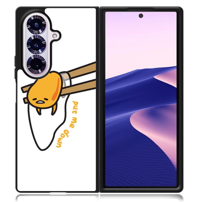 Put Me Down Gudetama Samsung Galaxy Z Fold 7 Case DC1543