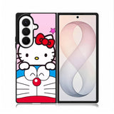 Doraemon And Hello Kitty Love Samsung Galaxy Z Fold 8 Ultra Case DC0546
