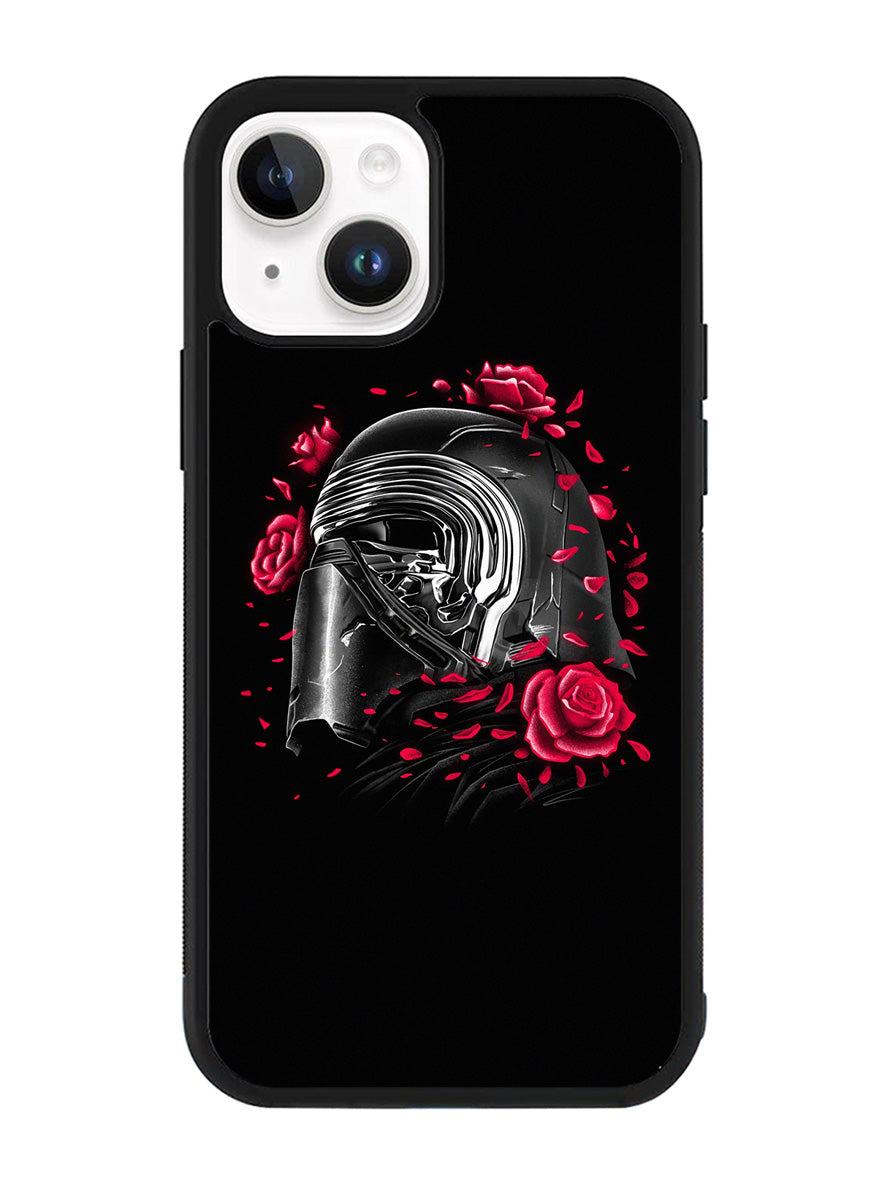 Star Wars Kylo Ren Helmet and Roses iPhone 15 Case BLN6917