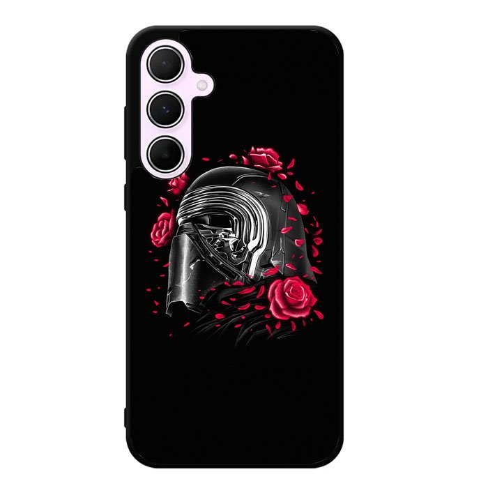 Star Wars Kylo Ren Helmet And Roses Samsung Galaxy A35 5G Case DC1752