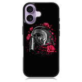 Star Wars Kylo Ren Helmet And Roses iPhone 16 Plus Case DC1752