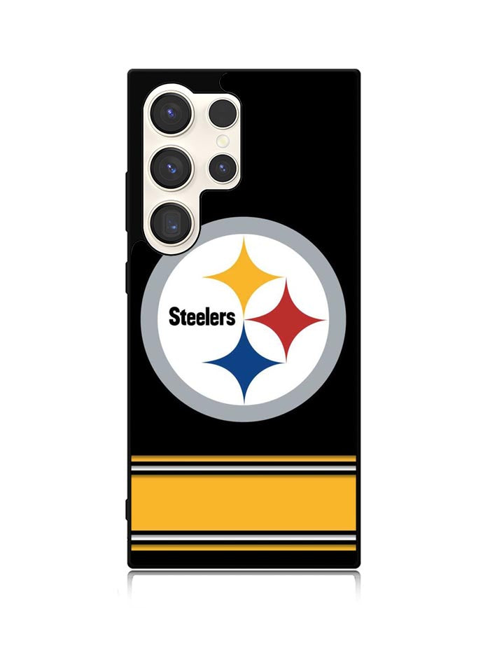 Pittsburgh Steelers Logo Strip Samsung Galaxy S24 Ultra 5G Case