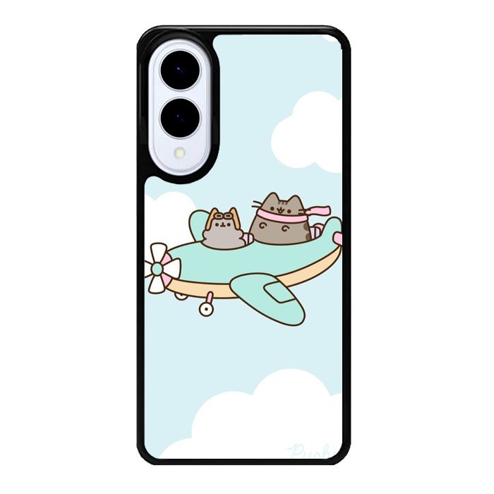 Pusheen The Cat Flying The Plane Samsung Galaxy S25 Edge DC1536