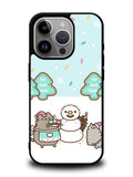 Pusheen The Cat Snow Winter iPhone 15 Pro Case