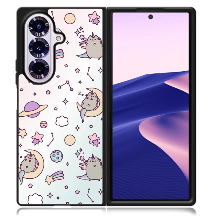 Pusheen The Cat Fairy Unicorn Samsung Galaxy Z Fold 7 Case DC1535