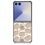 Pusheen The Cat Pattern Samsung Galaxy Z Flip 7 Case DC1539