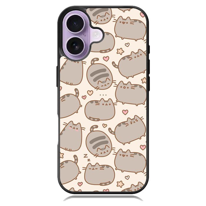 Pusheen The Cat Pattern iPhone 16 Plus Case DC1539