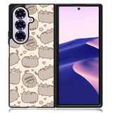 Pusheen The Cat Pattern Samsung Galaxy Z Fold 7 Case DC1539
