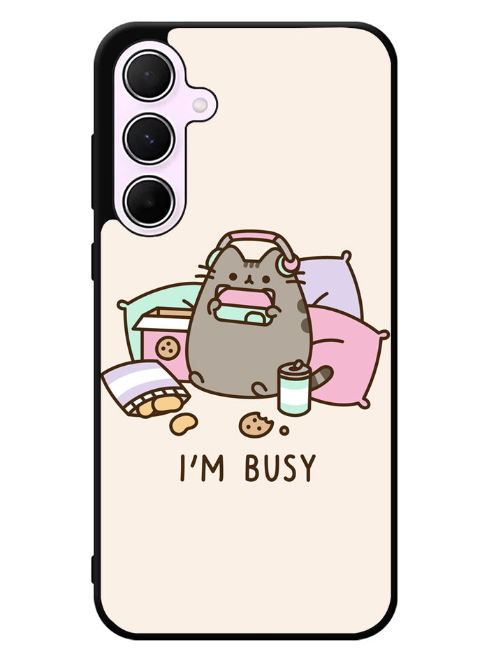 Pusheen The Cat Very Busy Samsung Galaxy A35 5G Case