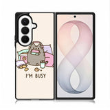 Pusheen The Cat Very Busy Samsung Galaxy Z Fold 8 Ultra Case DC1542