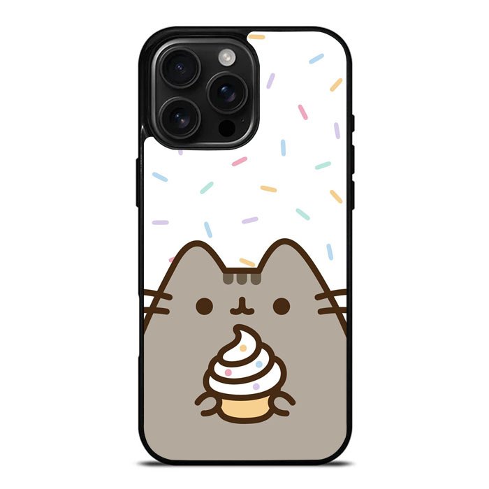 Pusheen The Cat Rainbow Cupcakes iPhone 16 Pro Case DC1540