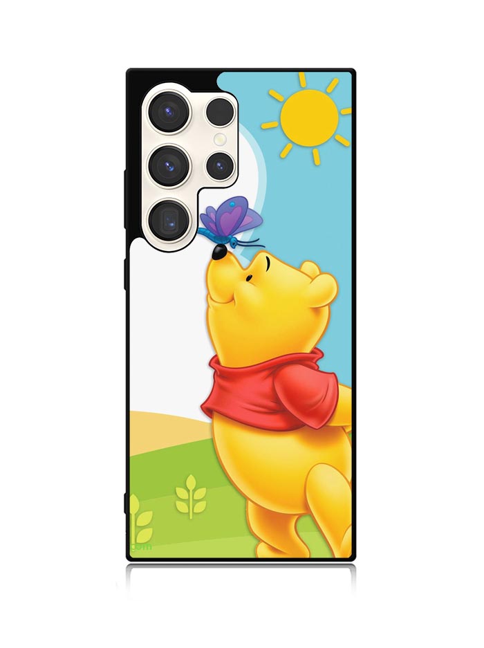 Winnie The Pooh Butterfly Summer Samsung Galaxy S24 Ultra 5G Case