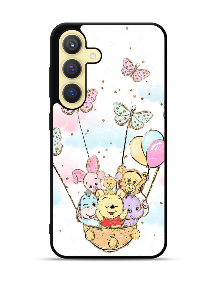 Winnie The Pooh And Butterfly Friends Samsung Galaxy S25 Plus 5G , Samsung Galaxy S25+ 5G Case