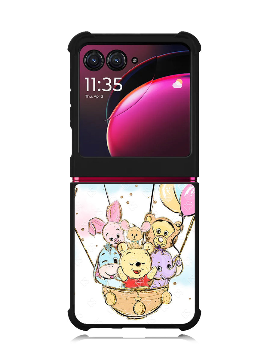 Winnie The Pooh And Butterfly Friends Motorola Moto Razr Plus 2023 , Moto Razr+ 2023 Case