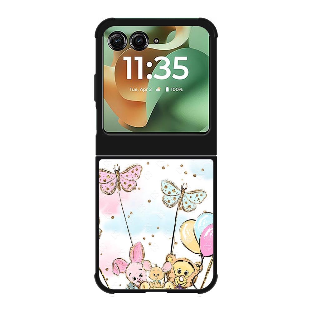 Winnie The Pooh And Butterfly Friends Motorola Moto RAZR 2025 Case