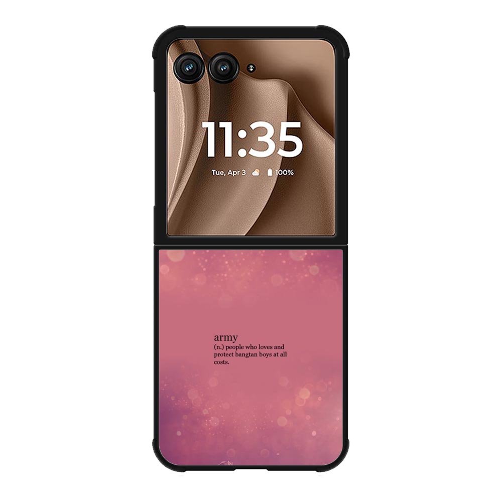 BTS Army Noun Motorola Moto RAZR Plus 2025 Case