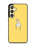 Saranghaeo Hand Love Yellow Samsung Galaxy S24 Plus 5G , Samsung Galaxy S24+ 5G Case