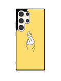 Saranghaeo Hand Love Yellow Samsung Galaxy S25 Ultra 5G Case