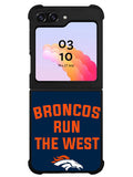 Denver Broncos Run The West Samsung Galaxy Z Flip 5 5G 2023 Case