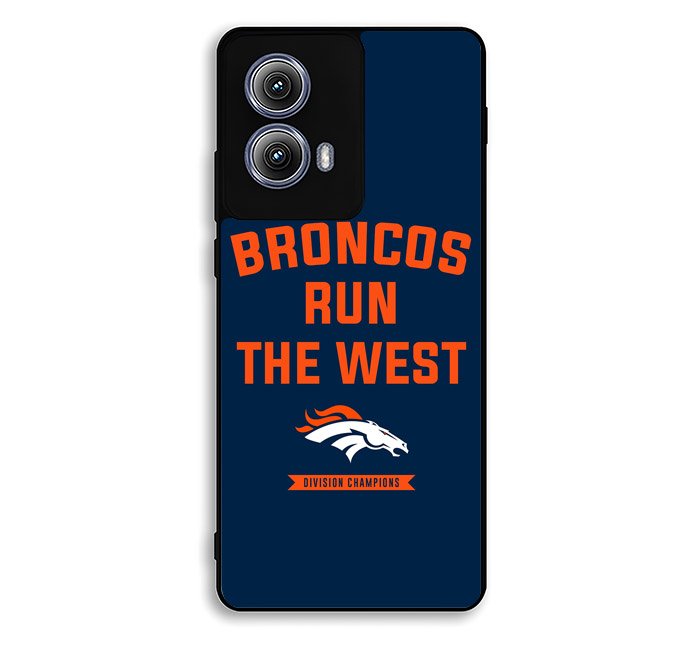 Denver Broncos Run The West Motorola Moto Edge 2024 Case DC6647