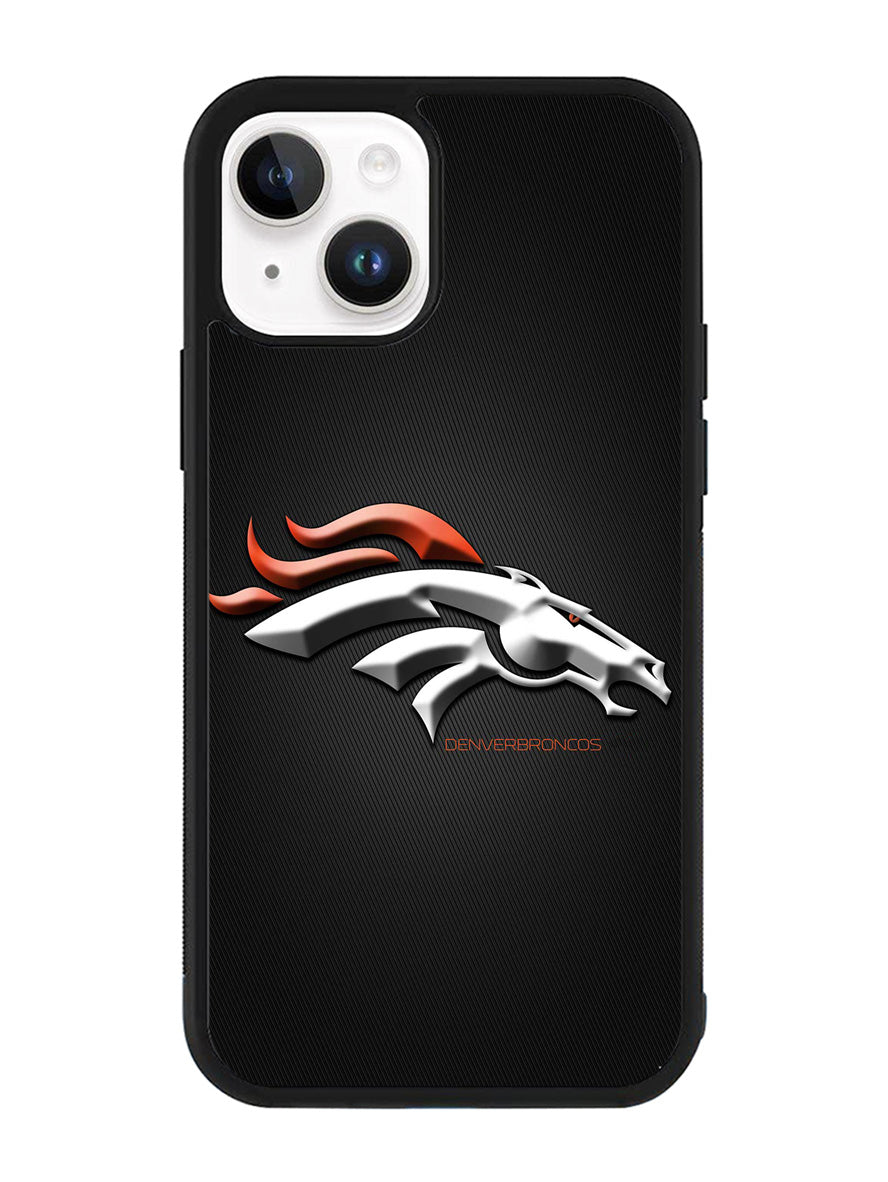Denver Broncos Grey Background iPhone 15 Case BLN7118