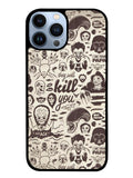 Classic Horror Pattern iPhone 13 Pro Max Case