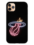 Miami Heat Neon Logo iPhone 11 Pro Case