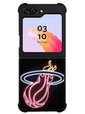 Miami Heat Neon Logo Samsung Galaxy Z Flip 5 5G 2023 Case