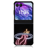 Miami Heat Neon Logo Motorola Moto Razr Plus 2024 , Moto Razr+ 2024 Case