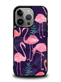 Flamingo Purple Pattern iPhone 15 Pro Case