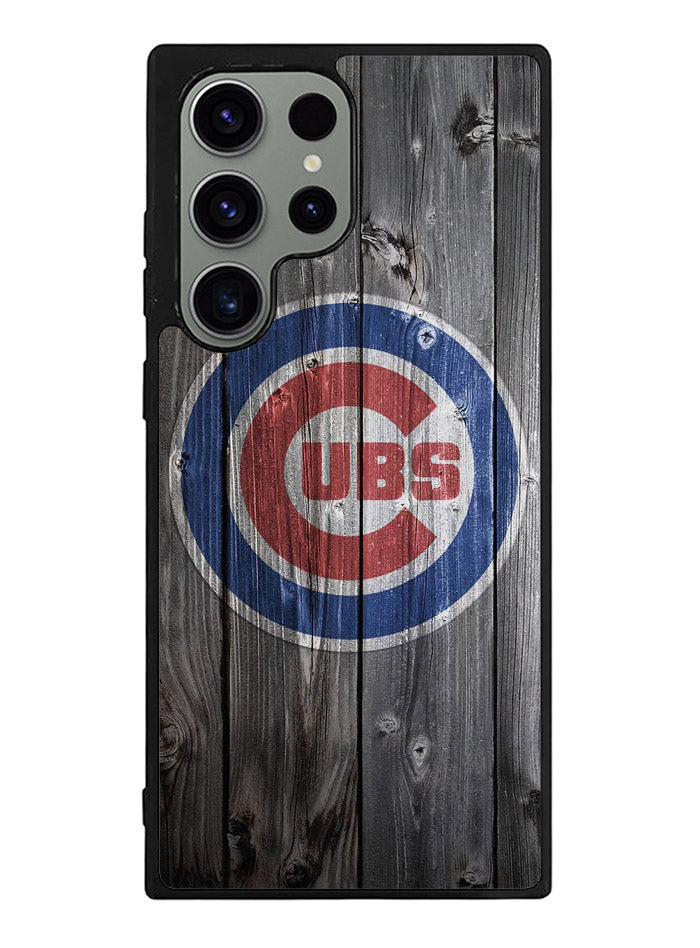 Chicago Cubs Wood Logo Samsung Galaxy S23 Ultra 5G Case
