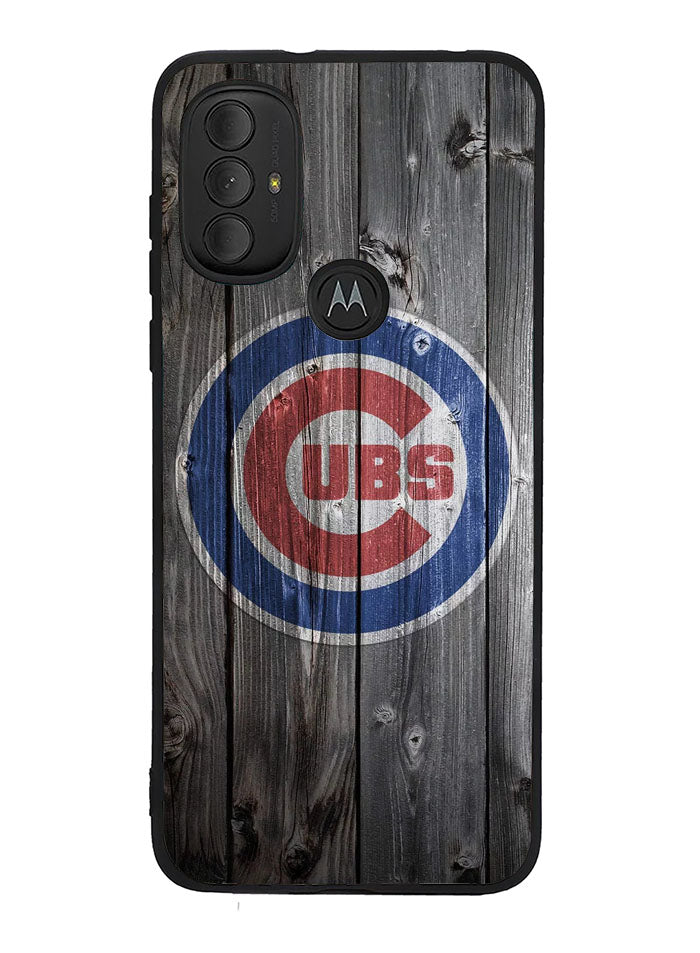 Chicago Cubs Wood Logo Motorola Moto G Pure 2021 , Moto G Power 2022 Case