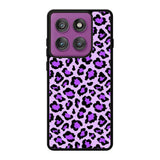 Leopard Purple Pattern Motorola Moto Edge 60 Pro Case