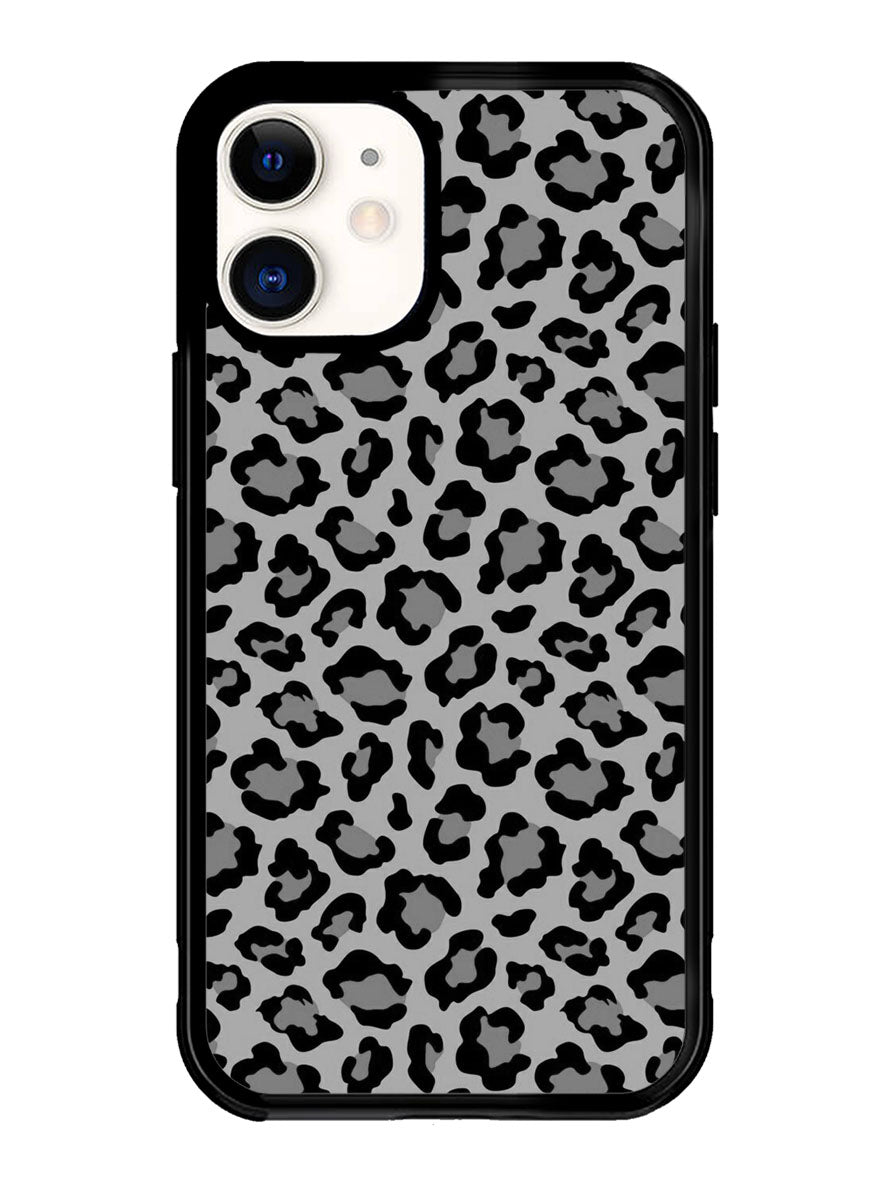 Leopard Grey Pattern iPhone 12 Case