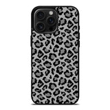 Leopard Grey Pattern iPhone 16 Pro Case DC1022