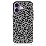Leopard Grey Pattern iPhone 16 Plus Case DC1022