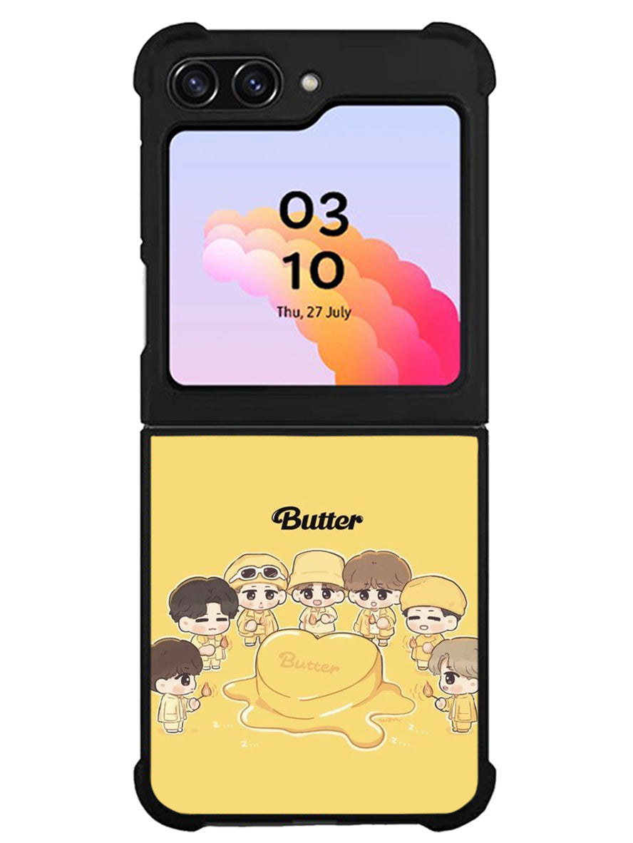 BTS Butter Chibi Personil Samsung Galaxy Z Flip 5 5G 2023 Case