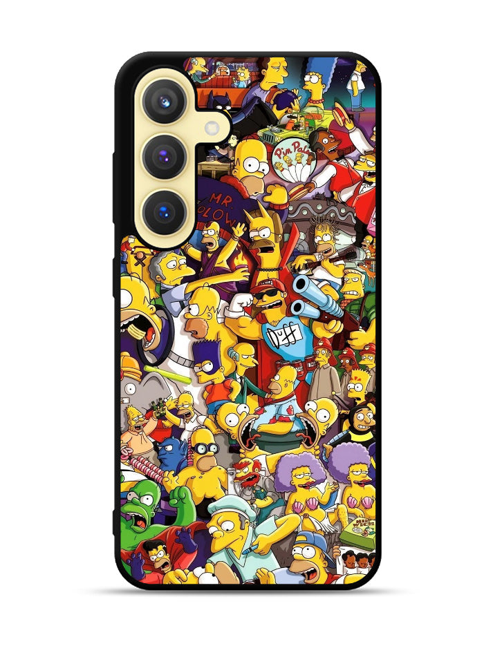 The Simpsons All Characters Samsung Galaxy S24 Plus 5G , Samsung Galaxy S24+ 5G Case
