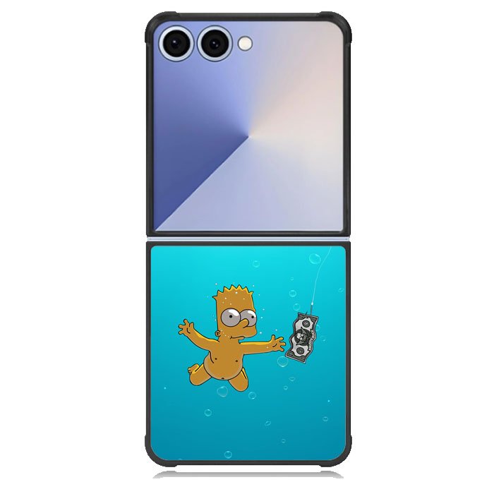 Bart Simpsons Nevermind Nirvana Samsung Galaxy Z Flip 7 Case DC0144