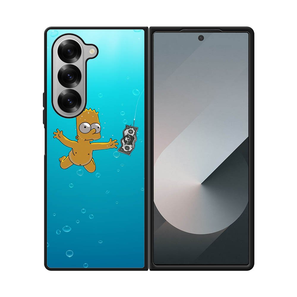 Bart Simpsons Nevermind Nirvana Samsung Galaxy Z Fold 7 5G Case