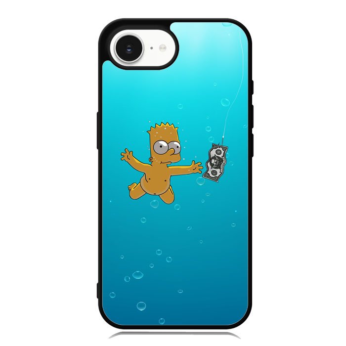 Bart Simpsons Nevermind Nirvana iPhone 16e Case DC0144