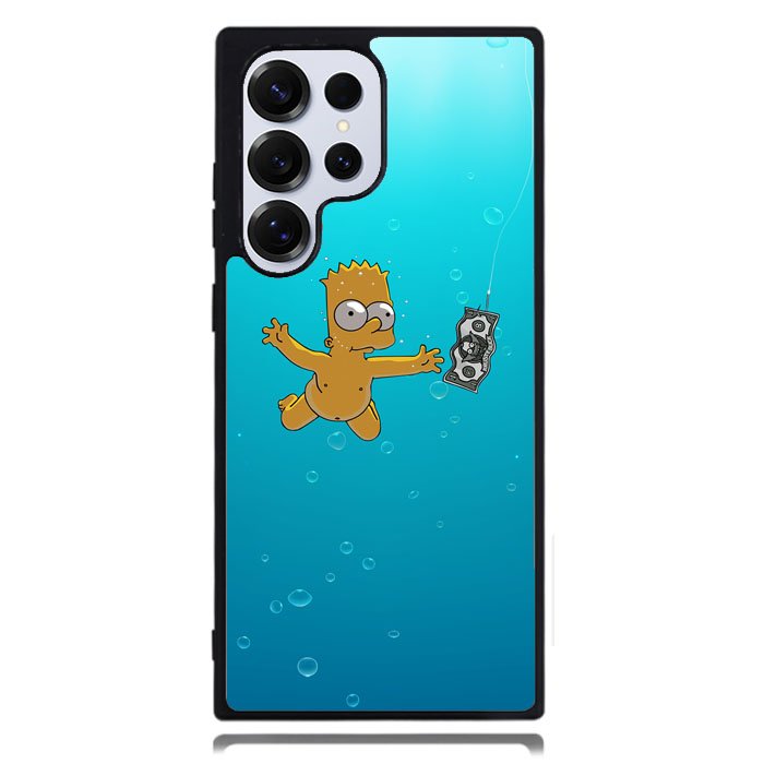 Bart Simpsons Nevermind Nirvana Samsung Galaxy S24 Ultra Case DC0144