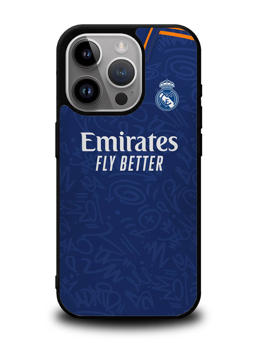 Real Madrid 2021-2022 Away Jersey iPhone 16 Pro Max Case