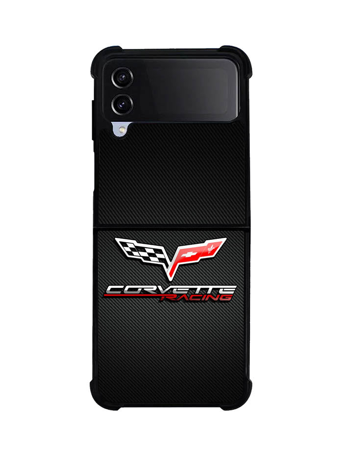 Corvette Racing Carbon Logo Samsung Galaxy Z Flip 4 5G 2022 Case