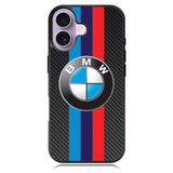 BMW Carbon Stripes Logo iPhone 16 Case DC0204