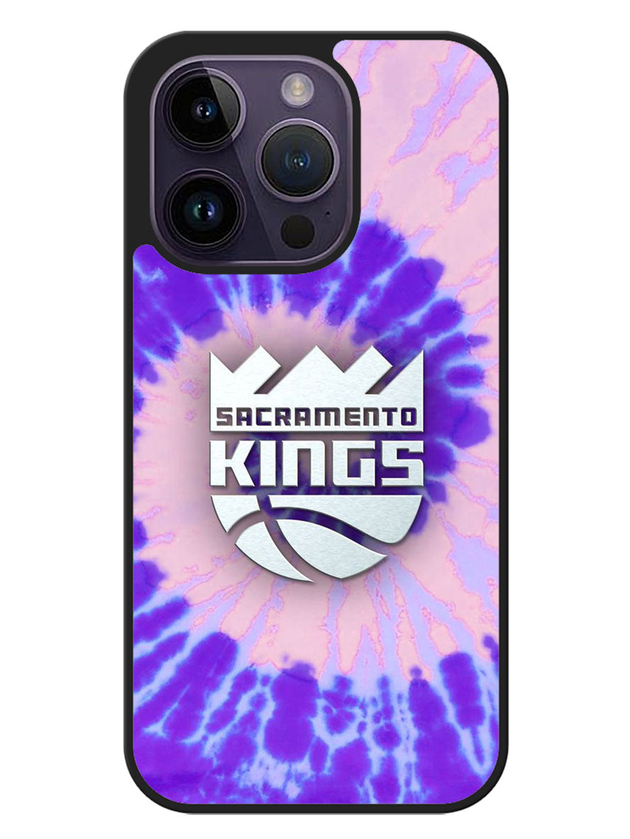 Sacramento Kings Tie Dye Style Logo iPhone 14 Pro Case BLN10409