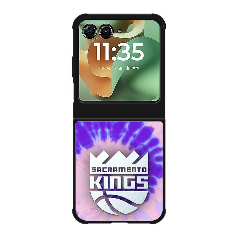 Sacramento Kings Tie Dye Style Logo Motorola Moto RAZR 2025 Case
